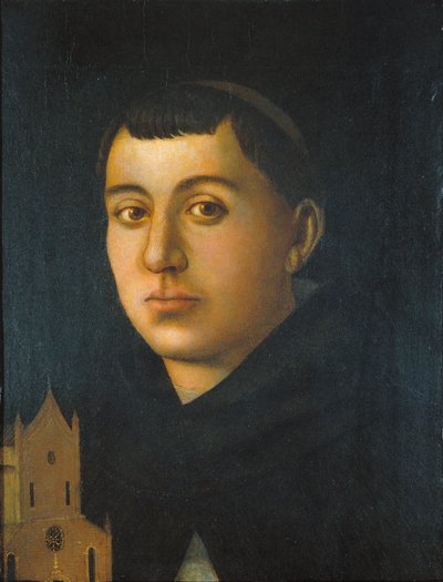 Monk Saint with a Model of a Church by Circle of Bartolomeo degli Erri